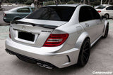 2008-2014 Mercedes Benz W204 C Class   C63 AMG Sedan RT Style Carbon Fiber Trunk Spoiler