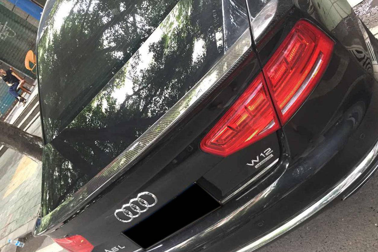 2010-2013 Audi A8 Ab Style Carbon Fiber Trunk Spoiler