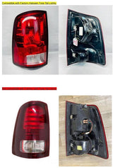 Spec-D Full LED Tail Lights Ram 1500 (09-18) 2500 3500 (10-18) w/ LED Light Bar - Black
