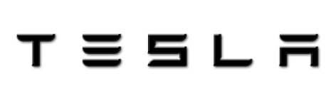 Tailgate Lettered Rear Logo Replacement For Tesla Model 3/Y