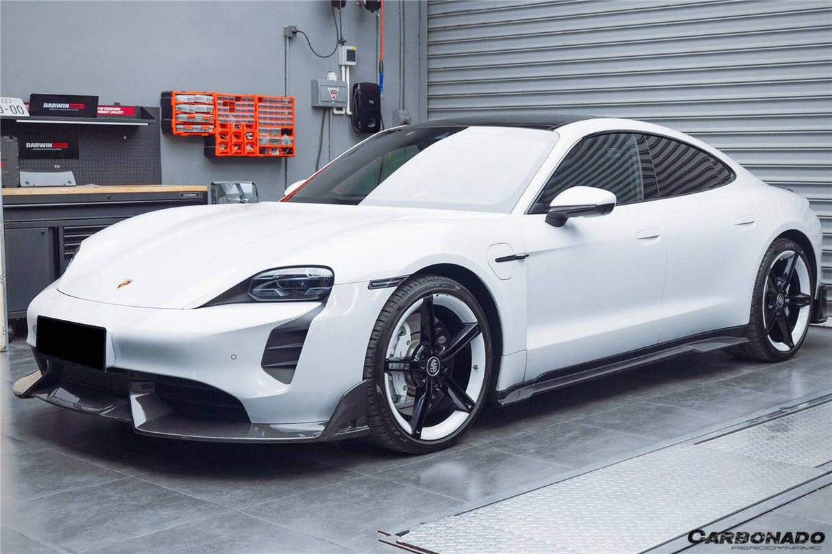2020-2024 Porsche Taycan CADO Style Front Lip | Fits 4, 4S, GTS, Turbo, Turbo S, ST, CT