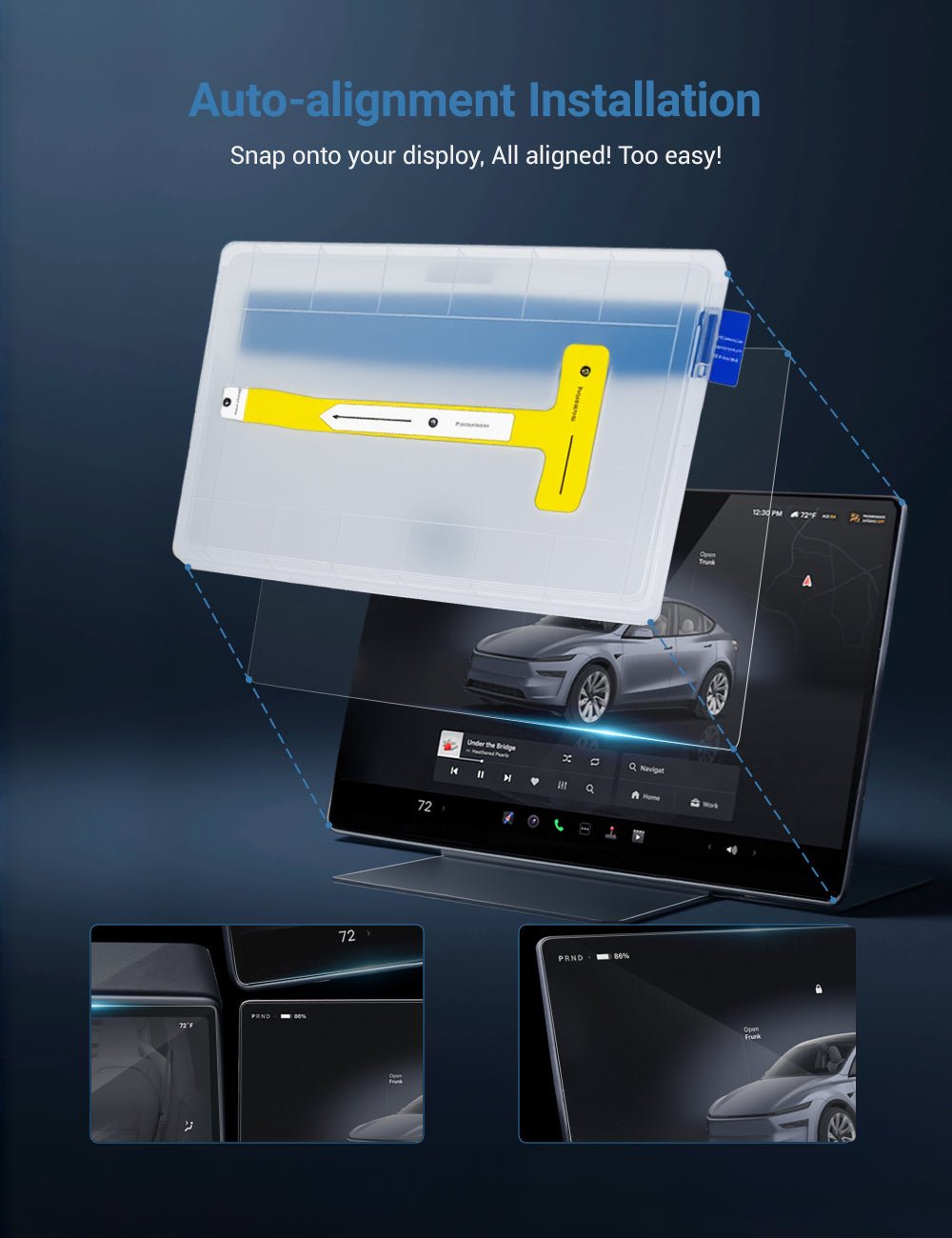 Tempered Glass 9H Screen Protector for Tesla Model 3 / Y