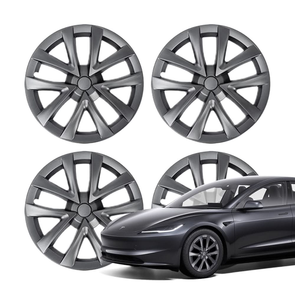 TESERY 18″ Wheel Caps S Plaid Style for Tesla Model 3 (4PCS)