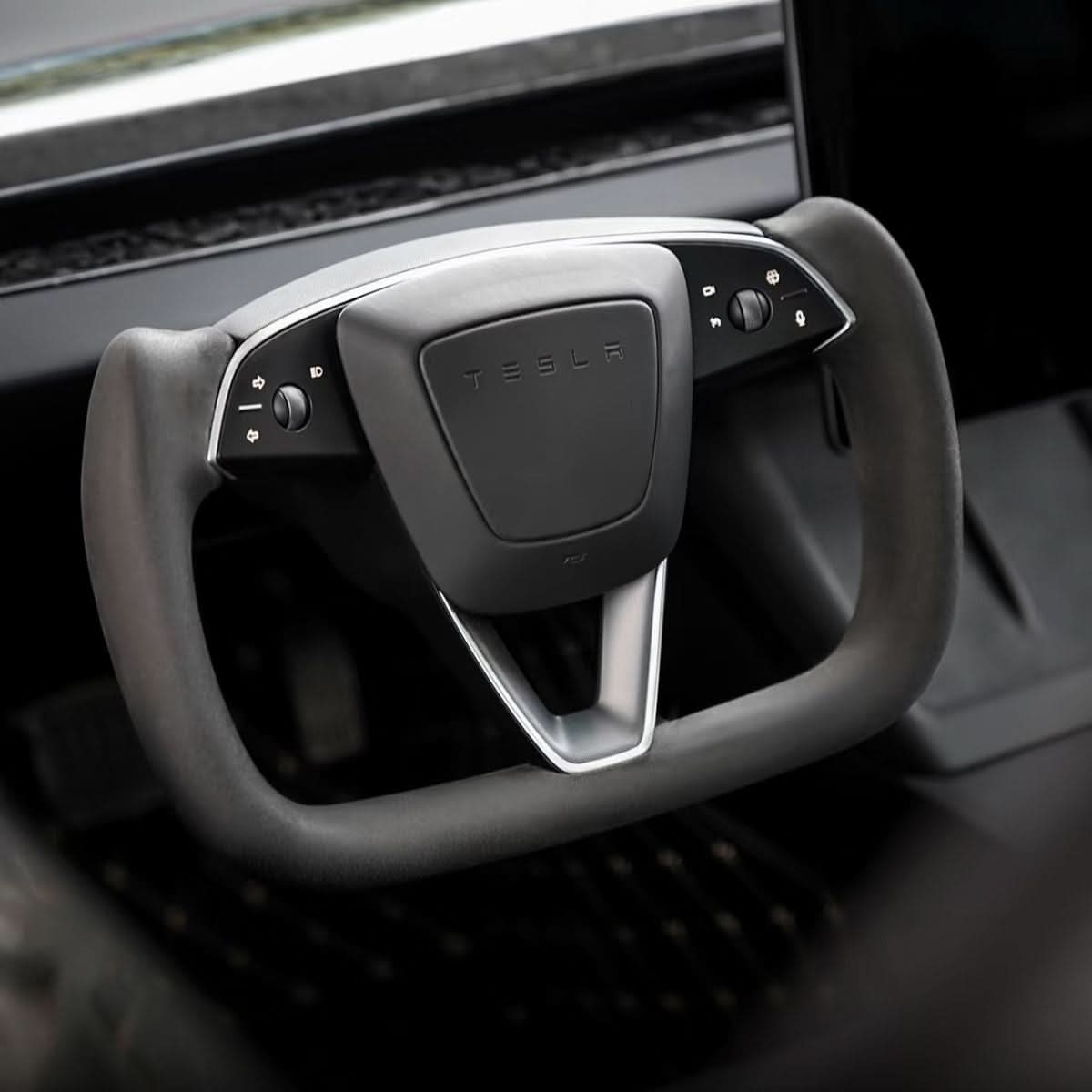 TESERY Alcantara Yoke Steering Wheel for Model 3 Highland & Model Y Juniper
