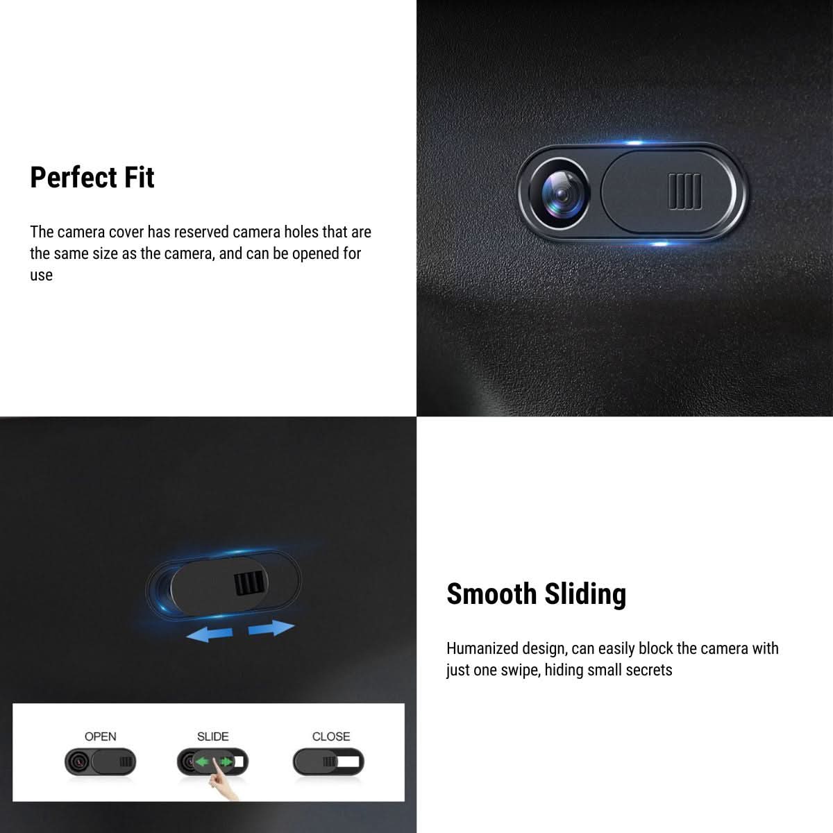 Tesery Camera Cover for Tesla Model 3 / Model Y (6 PCS)