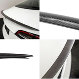 TESERY Spoiler Performance Style for Model Y / Model 3 Highland - Dry Carbon Fiber Exterior Mods
