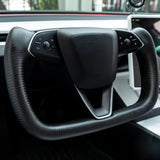 TESERY Full Carbon Fiber Yoke Steering Wheel for Model 3 Highland & Model Y Juniper