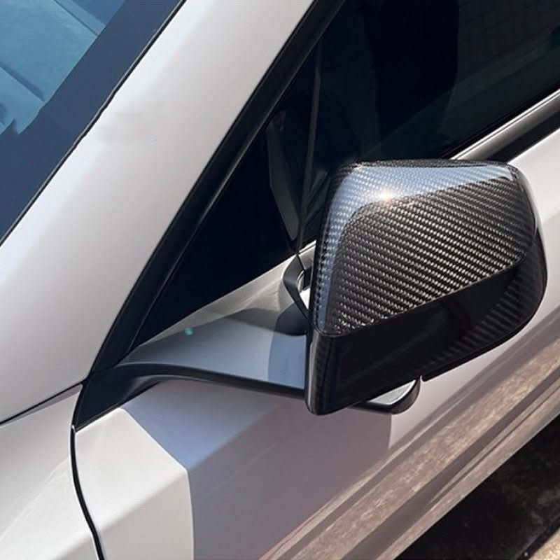 Carbon Fiber Mirror Covers for Model 3 / Y | Juniper Style | 3 Finishes | 3M Adhesive