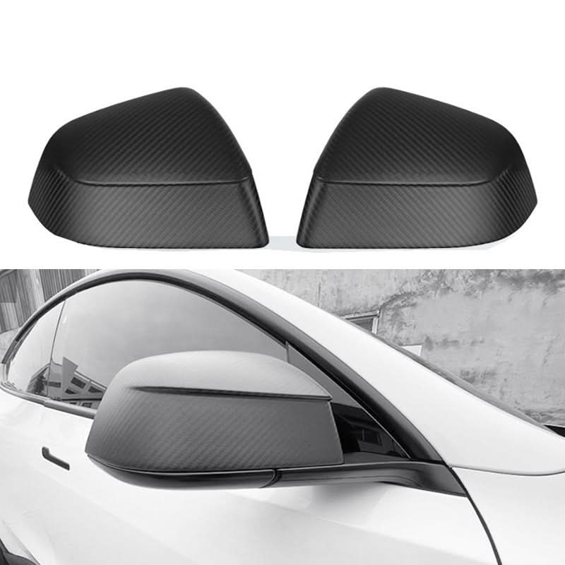 Carbon Fiber Mirror Covers for Model 3 / Y | Juniper Style | 3 Finishes | 3M Adhesive