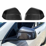 Carbon Fiber Mirror Covers for Model 3 / Y | Juniper Style | 3 Finishes | 3M Adhesive