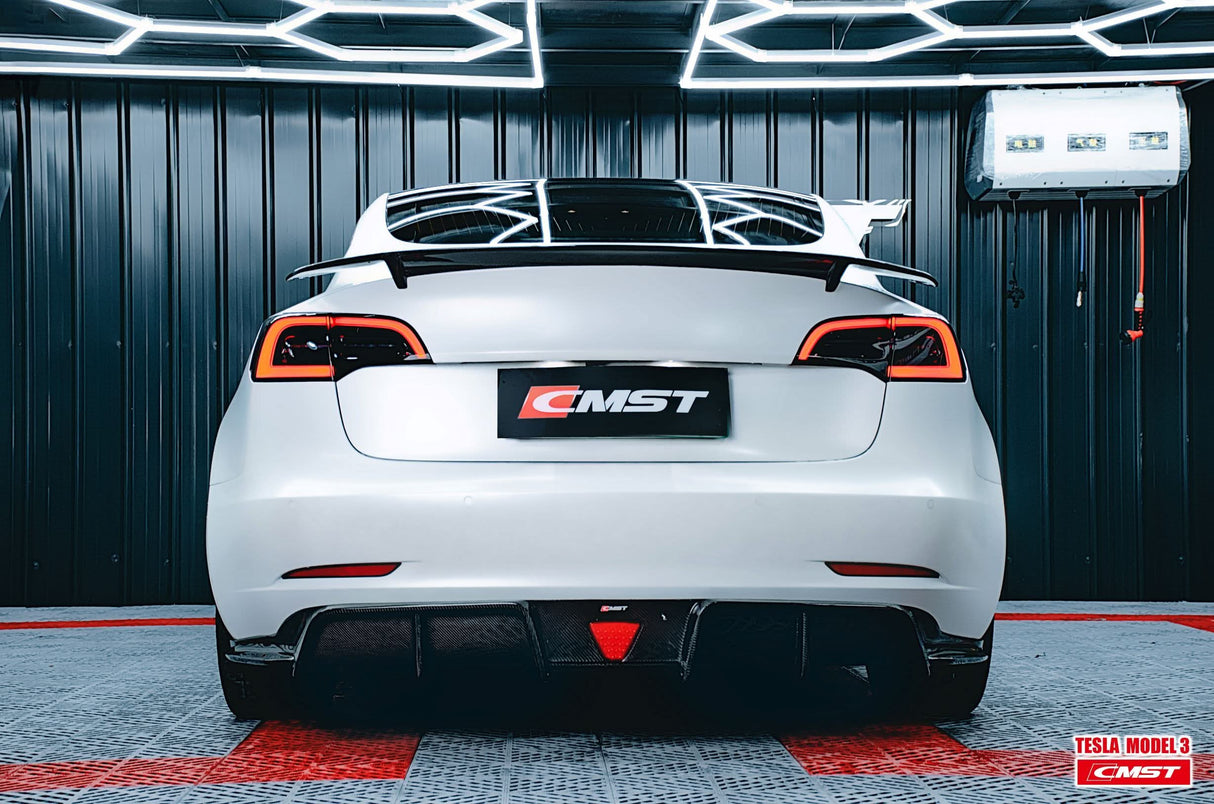 TESERY Tesla Model 3 Carbon Fiber Rear Spoiler Ver.3