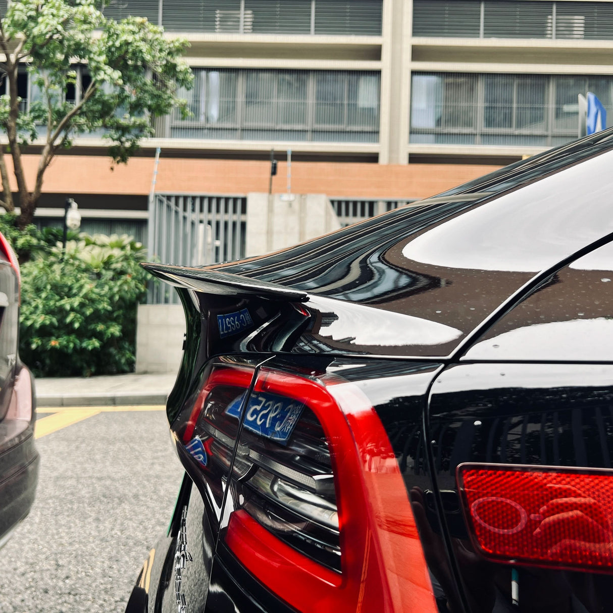 TESERY Spoiler Performance Style for Model Y / Model 3 Highland - Dry Carbon Fiber Exterior Mods