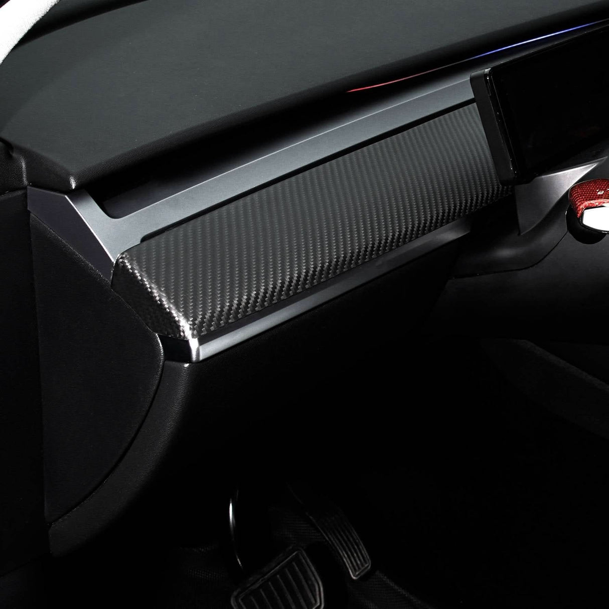TESERY Tesla Model 3 / Y Dashboard Cover - Dry Carbon Fiber Interior Mods
