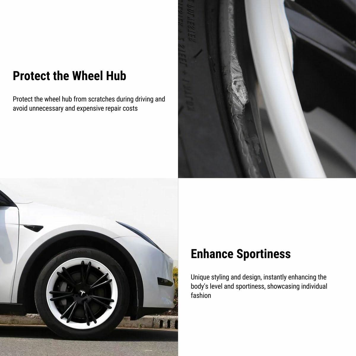 TESERY 19″ Wheel Covers for Tesla Model Y (4PCS)