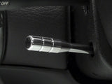Speedform Modern Billet Headlight Knob Bezel; Polished (94-04 Mustang)