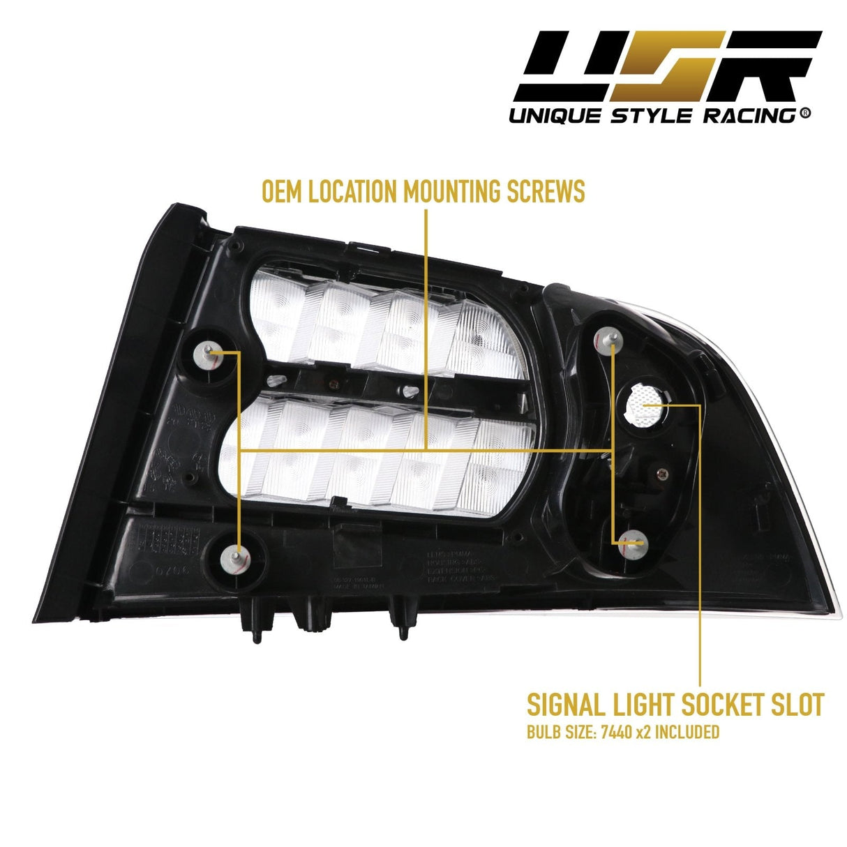 2004-2008 Acura TL Black Smoke Tail Lights Set