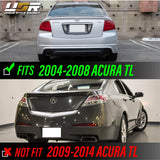 2004-2008 Acura TL Black Smoke Tail Lights Set