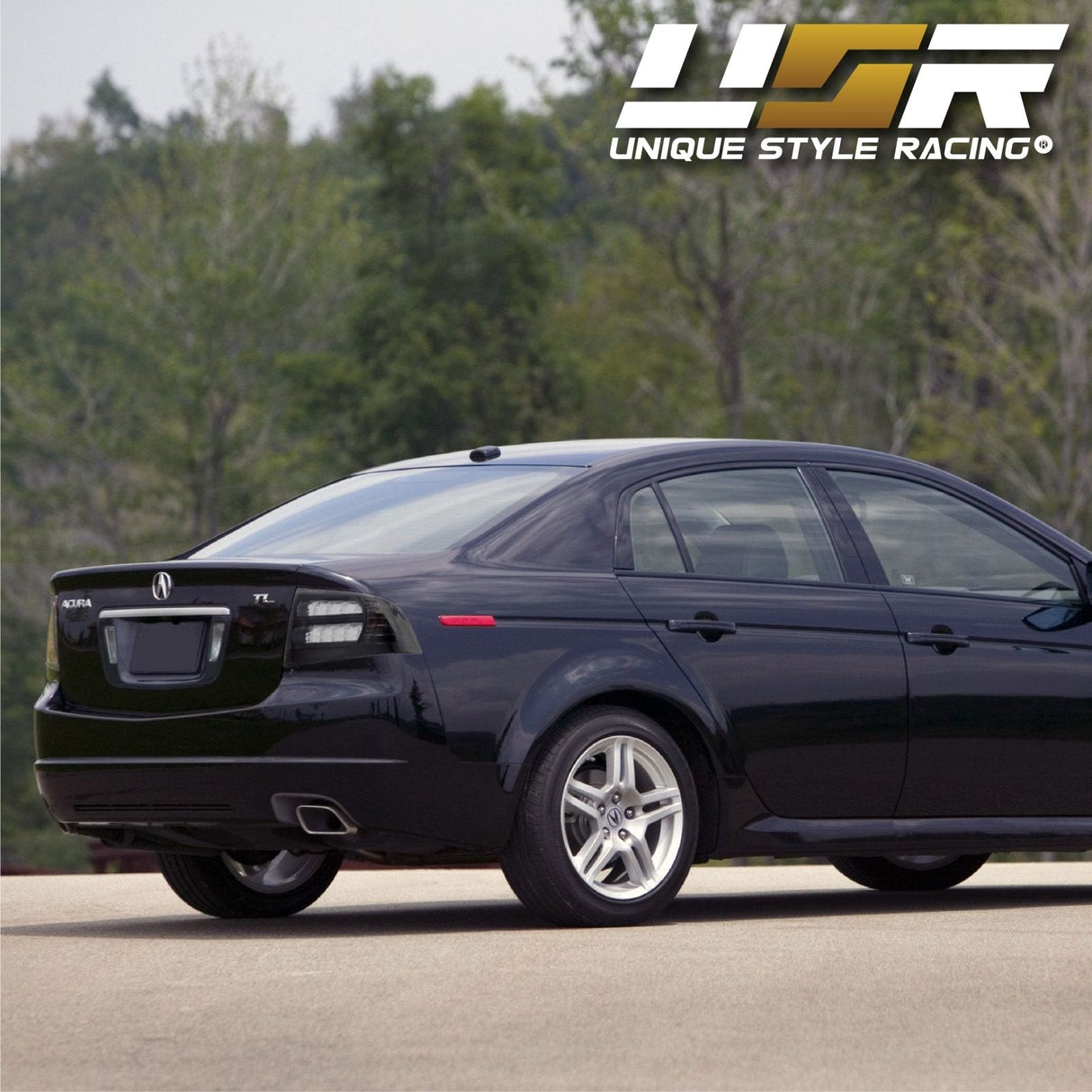 2004-2008 Acura TL Black Smoke Tail Lights Set