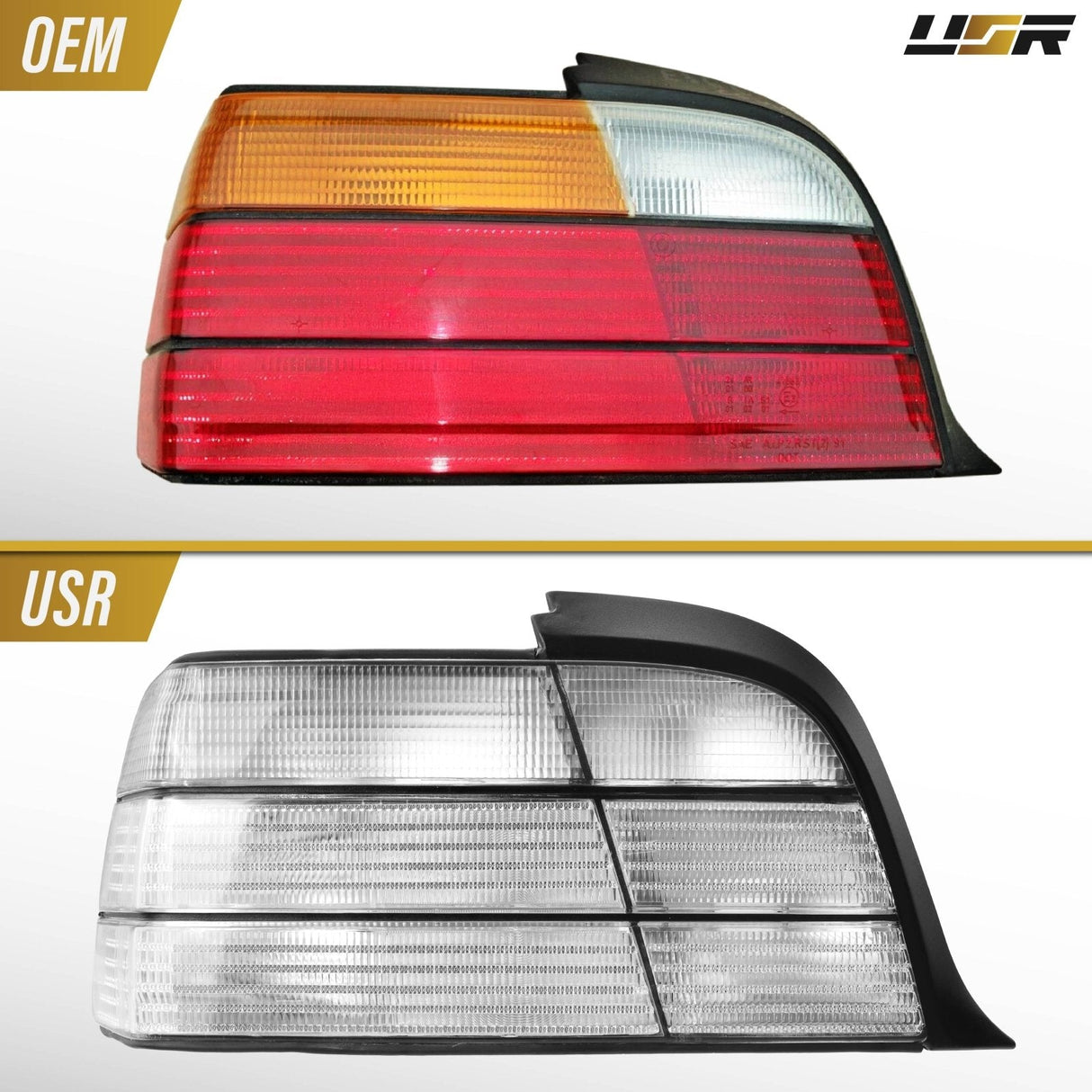 1992-1999 Bmw E36 2d/Cabrio All Clear Tail Lights