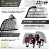 1992-1999 Bmw E36 2d/Cabrio All Clear Tail Lights