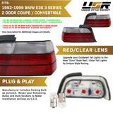1992-1999 BMW E36 2D/Cabrio Red/Smoke Tail Lights