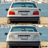 1992-1998 BMW E36 4 Door All Clear Tail Lights