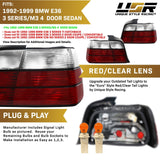 1992-1999 BMW E36 4D Smoke Tail Lights
