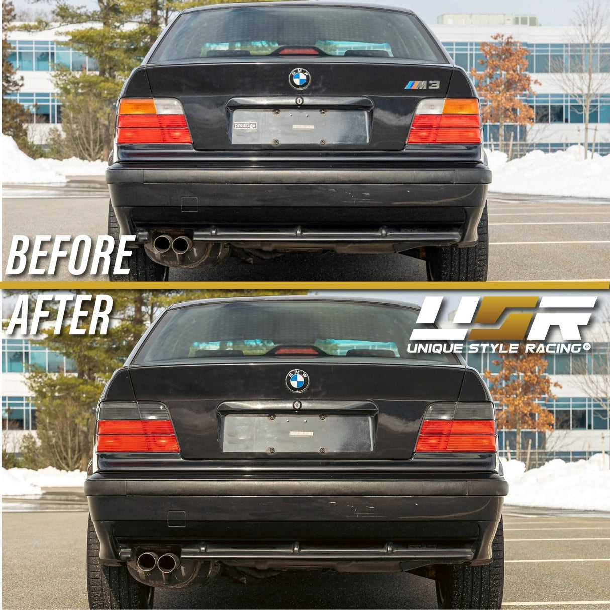 1992-1999 BMW E36 4D Smoke Tail Lights