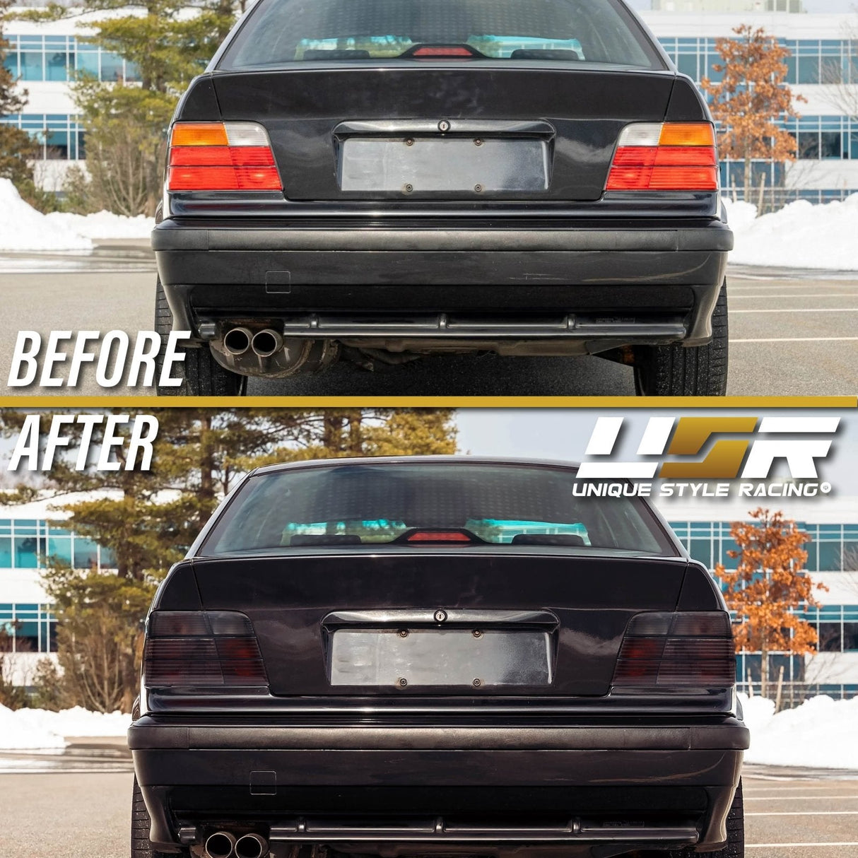 1992-1999 BMW E36 4D Smoke Tail Lights