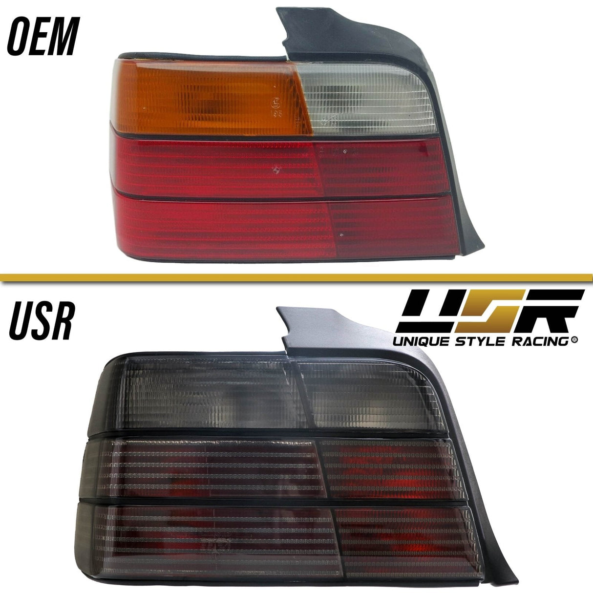 1992-1999 BMW E36 4D Smoke Tail Lights