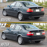 2002-2005 BMW E46 4D Red/Smoke/Red 4pcs Tail Lights