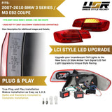 2007-2010 BMW E92 Euro LCI Look LED Tail Lights 4pc w/ Wiring