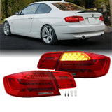 2007-2010 BMW E92 Euro LCI Look LED Tail Lights 4pc w/ Wiring