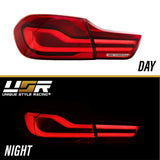 2014-2017 BMW 4 Series OE Style LED Light Bar Red Lens 4pcs Tail Light
