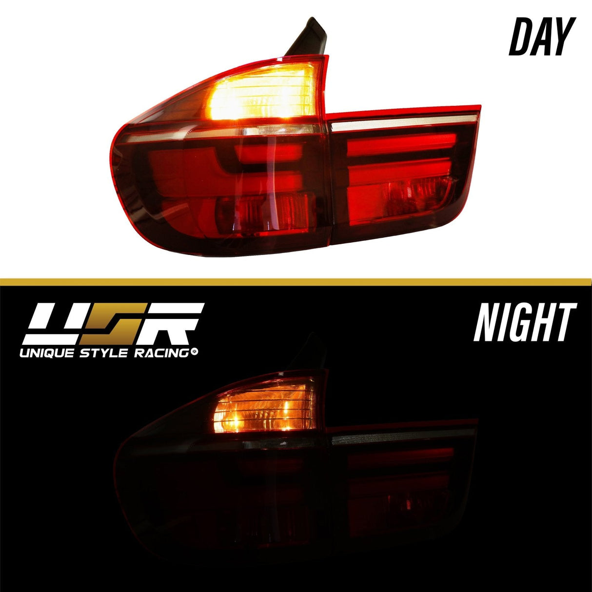 2007-2012 BMW X5 E70 LCI Style Smoke LED Tail Lights