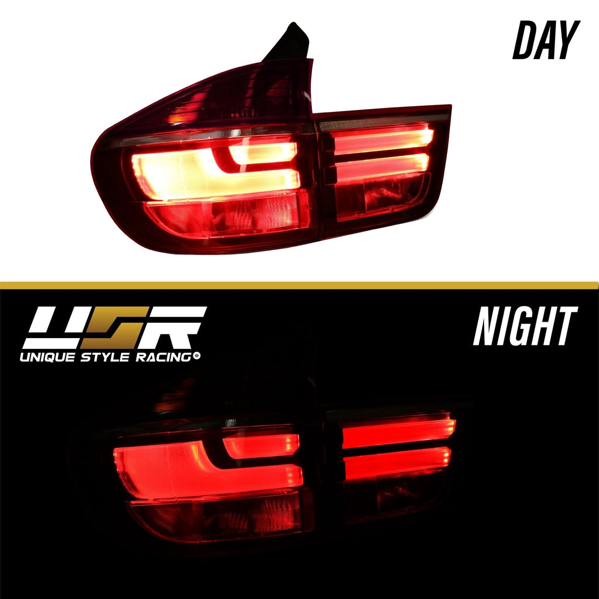 2007-2012 BMW X5 E70 LCI Style Smoke LED Tail Lights