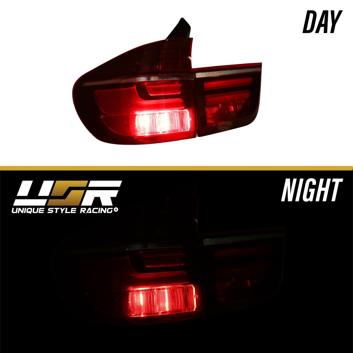 2007-2012 BMW X5 E70 LCI Style Smoke LED Tail Lights