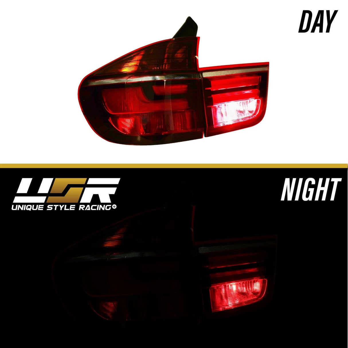 2007-2012 BMW X5 E70 LCI Style Smoke LED Tail Lights