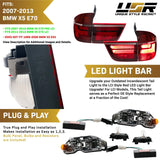 2007-2012 BMW X5 E70 LCI Style Smoke LED Tail Lights
