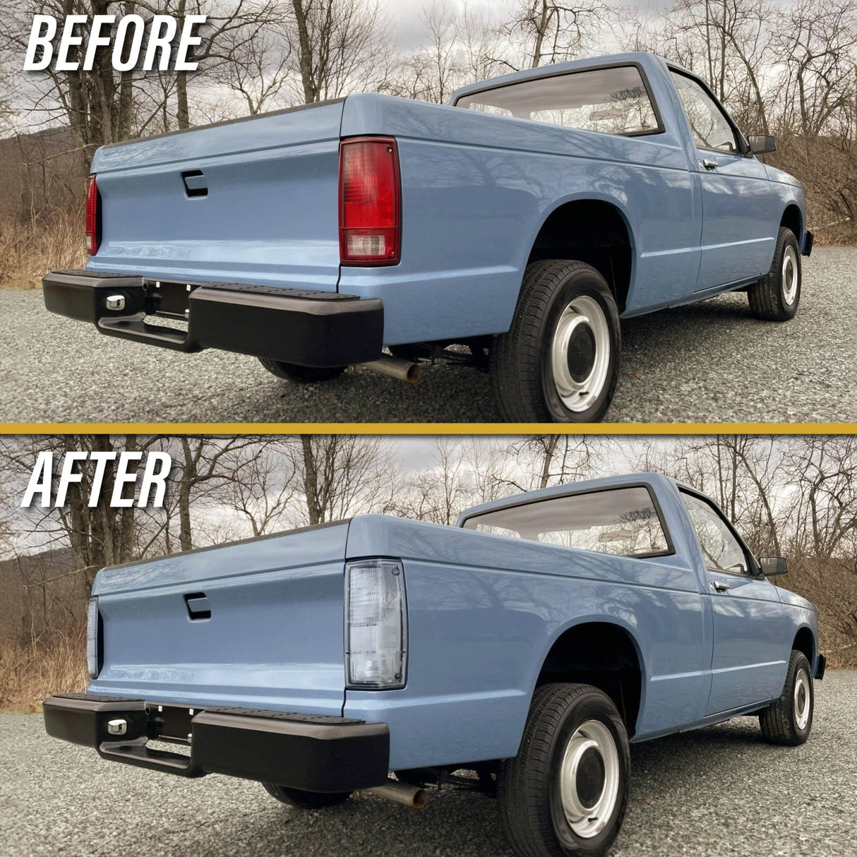 1982-1993 Chevrolet S10 / Blazer Clear Tail Light Set