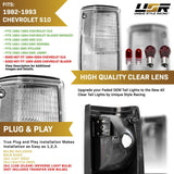 1982-1993 Chevrolet S10 / Blazer Clear Tail Light Set