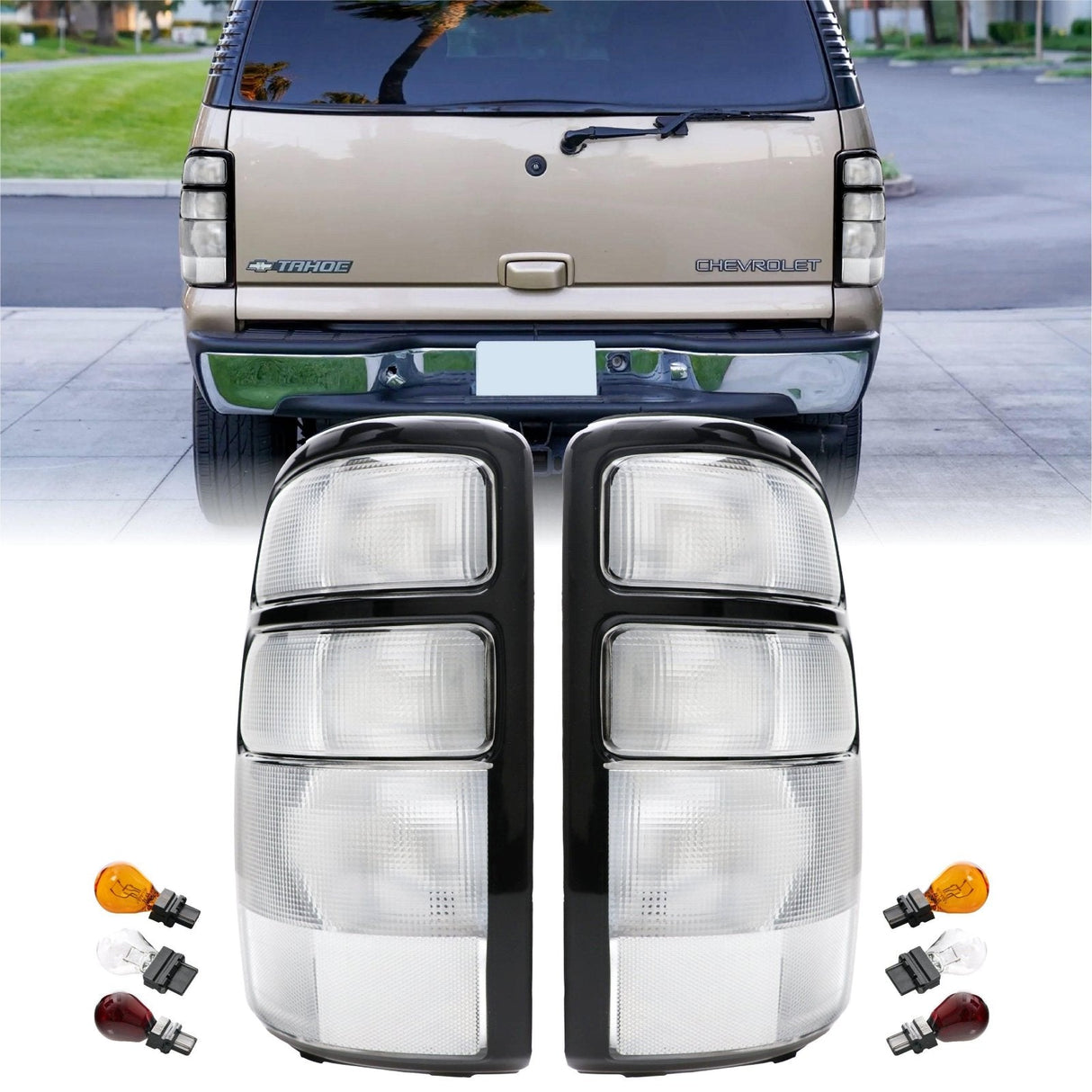 2000-2006 Chevrolet Suburban / Tahoe All Clear Tail Lights