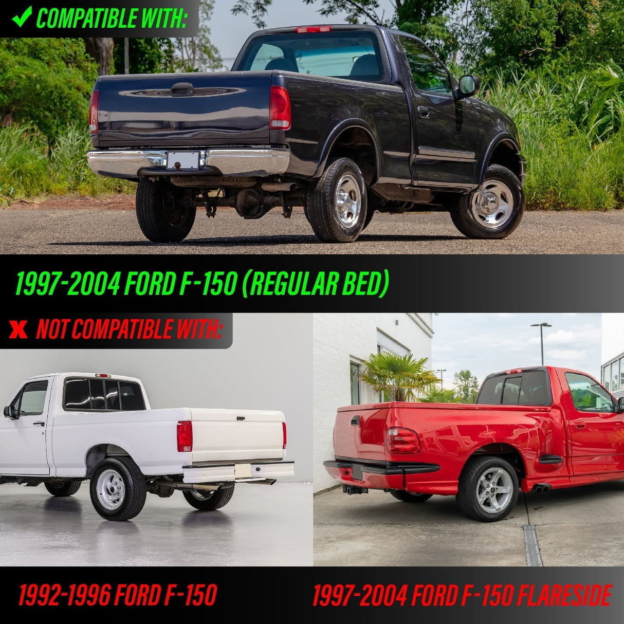 1997-2003 Ford F150 / 1997-2007 Ford F250 Smoke Tail Light