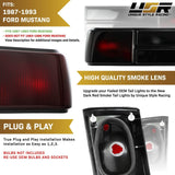 1987-1993 Ford Mustang Smoke Tail Light