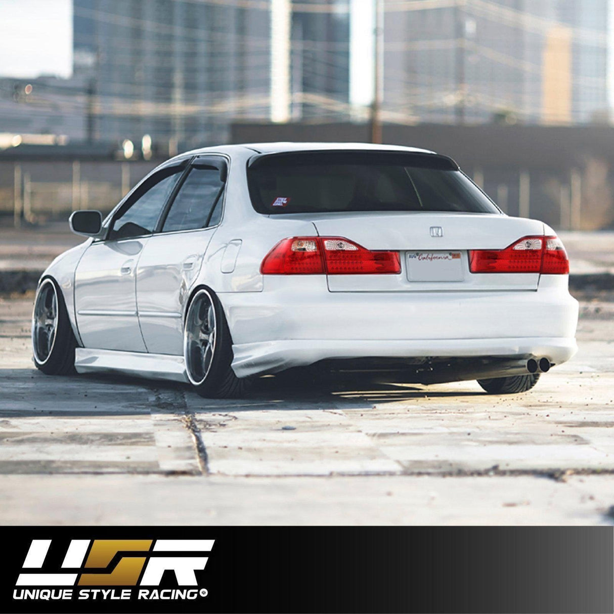 2001-2002 Honda Accord 4d Depo Red/Clear Led Tail Lights