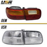 1992-1995 Honda Civic All Clear 4 Piece Tail Lights
