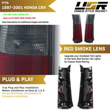 1997-2001 Honda CRV Red/Smoke Tail Light