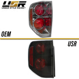 2003-2008 Honda Pilot Black/Smoke Tail Lights