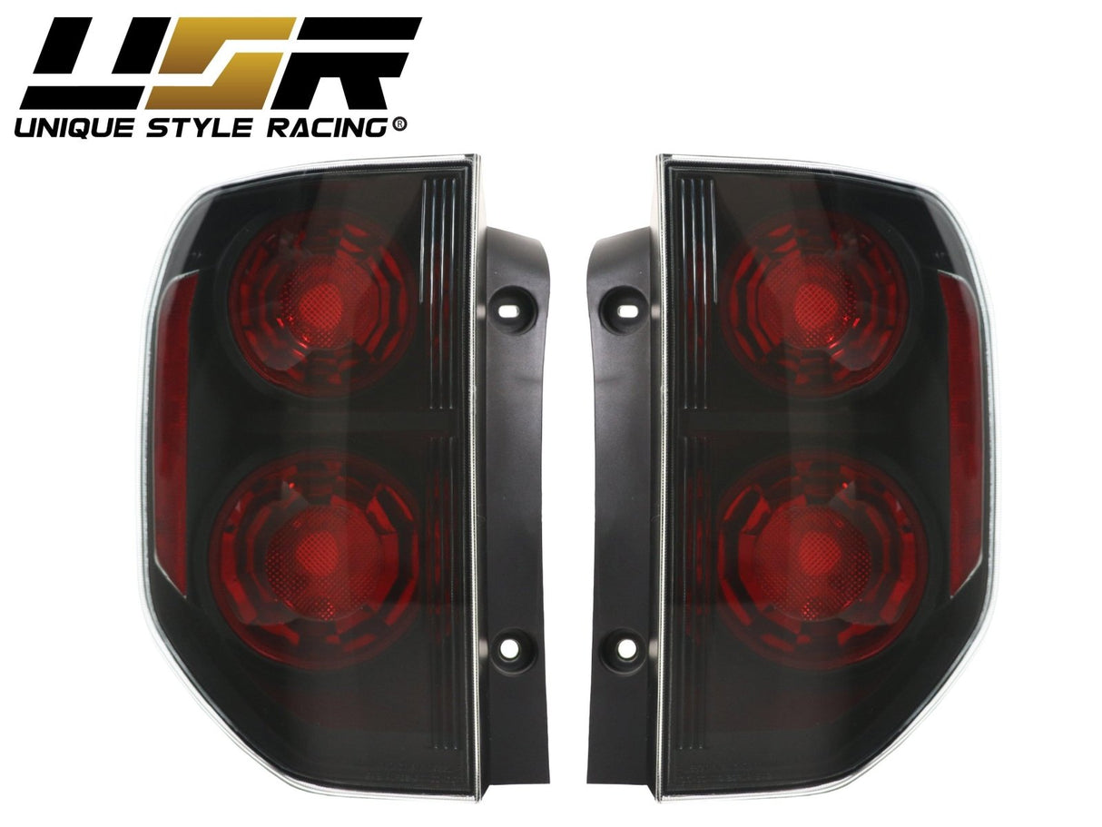 2003-2008 Honda Pilot Black/Smoke Tail Lights