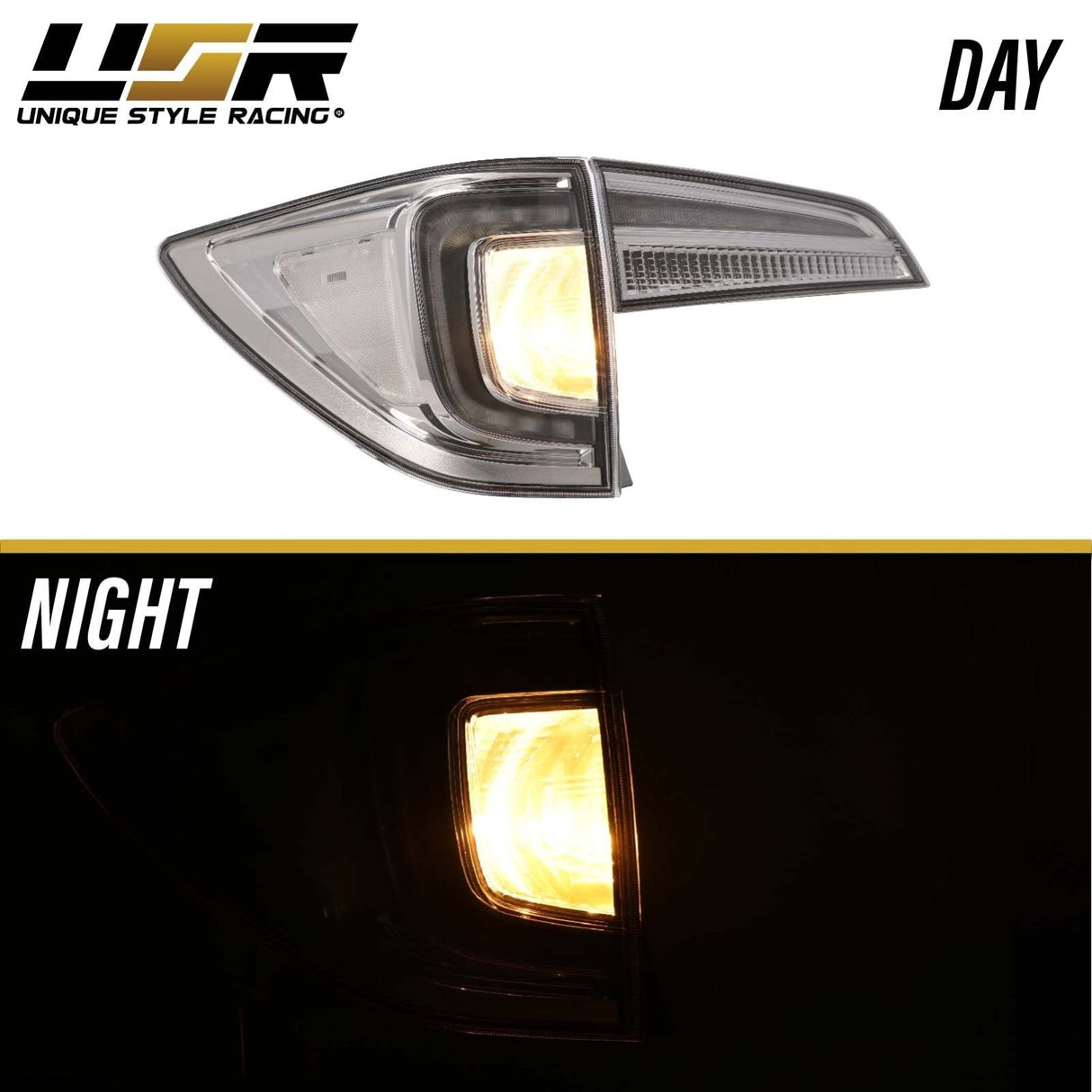 2016-2018 Honda Pilot All Clear Rear Tail Lights Set